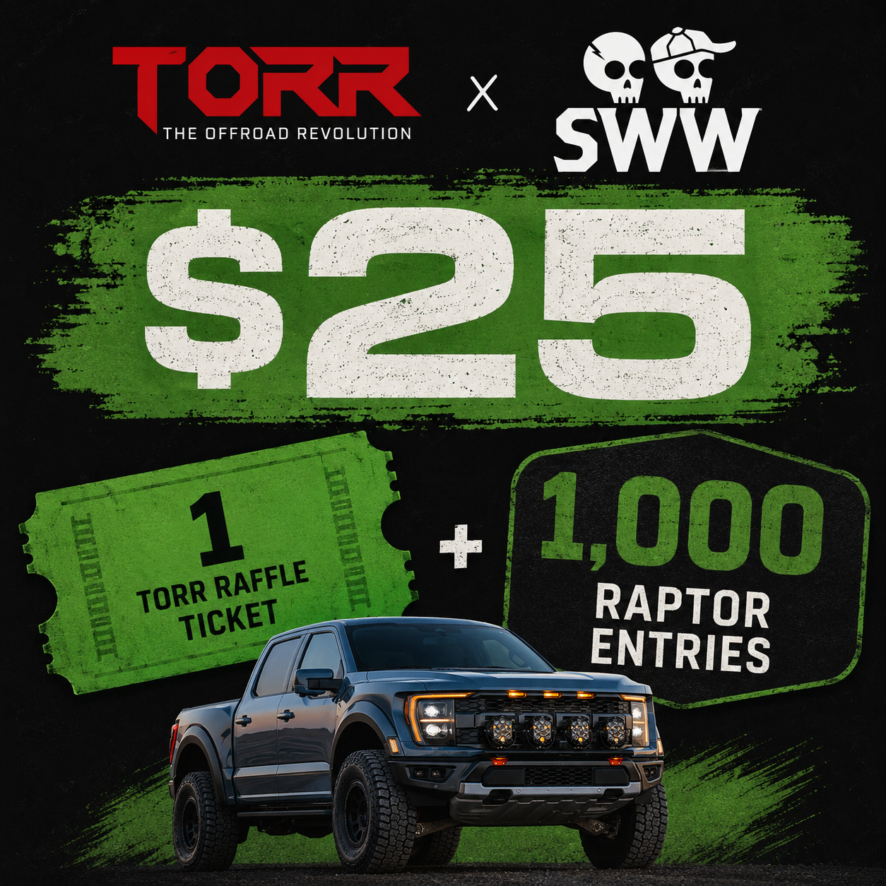 $25 TORR - 1 TICKET