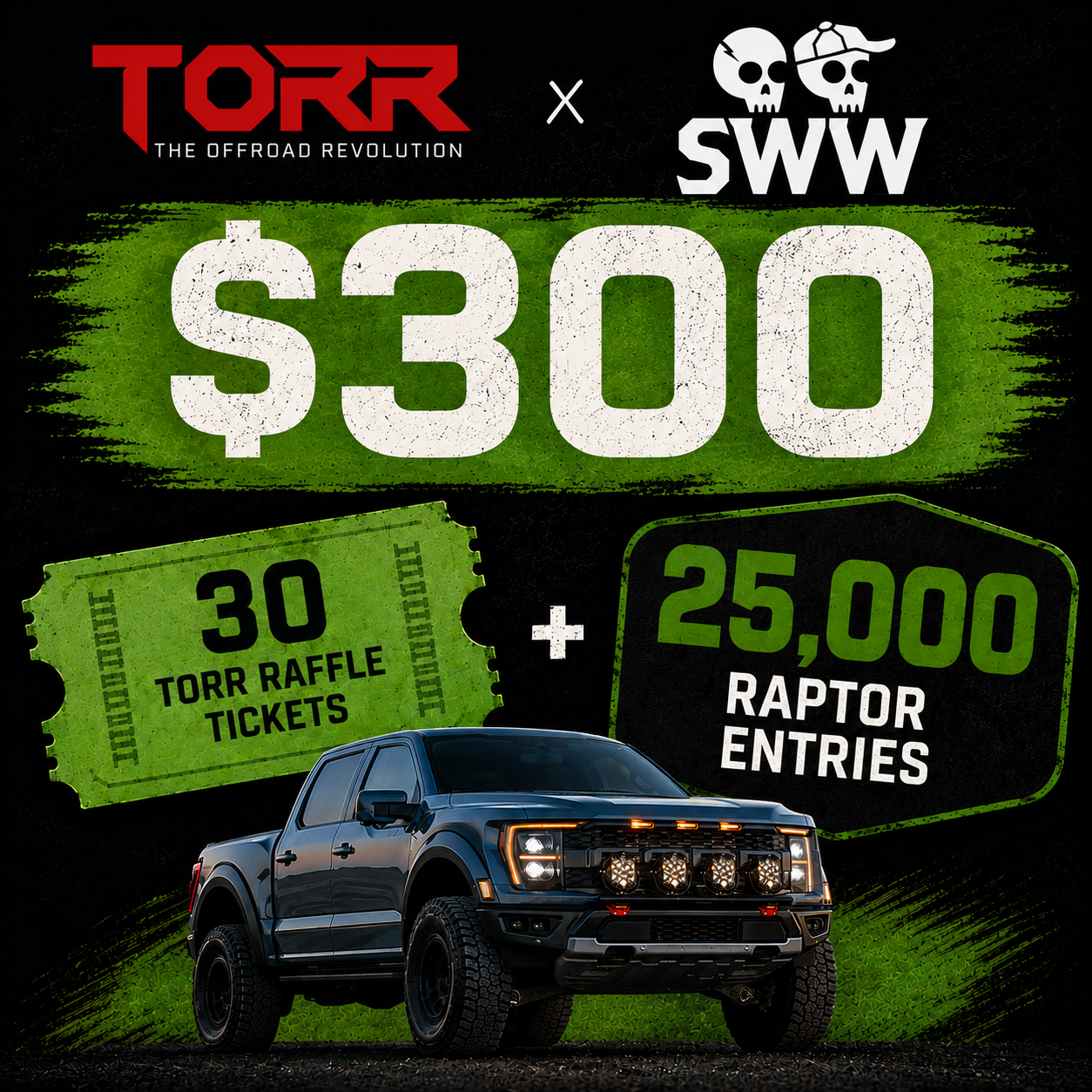 $300 TORR - 30 TICKETS