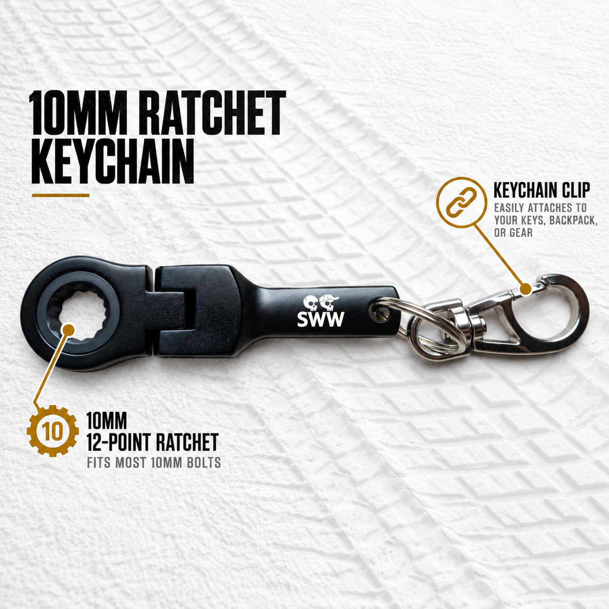 10mm Ratchet Keychain