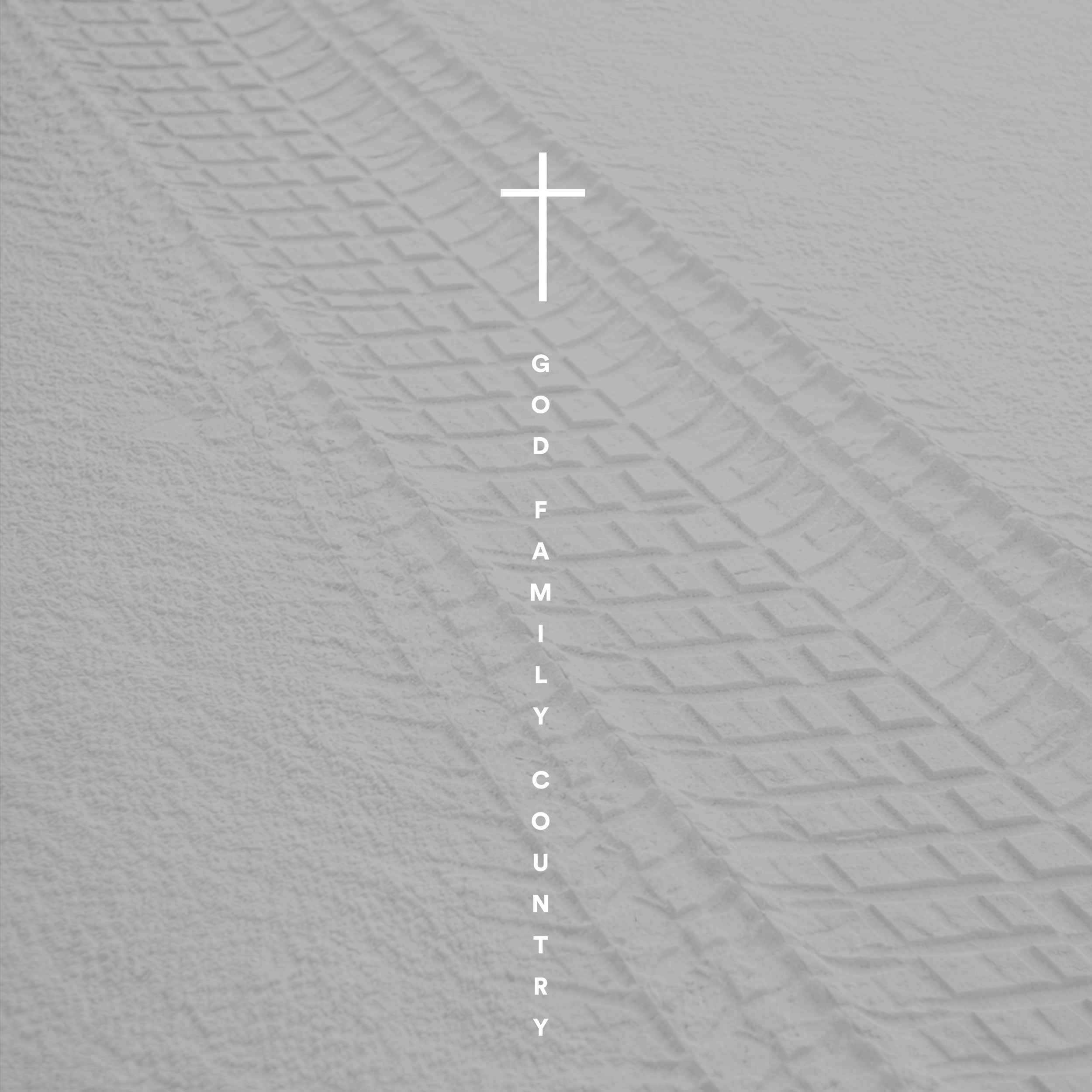 10" White GFC Cross Die-Cut Decal