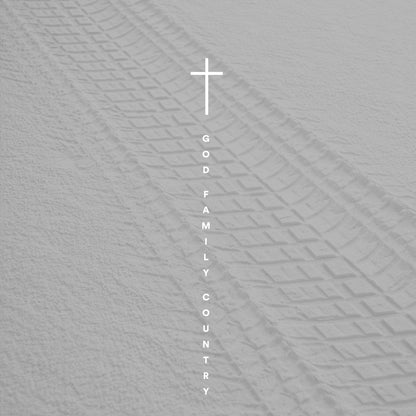 10" White GFC Cross Die-Cut Decal